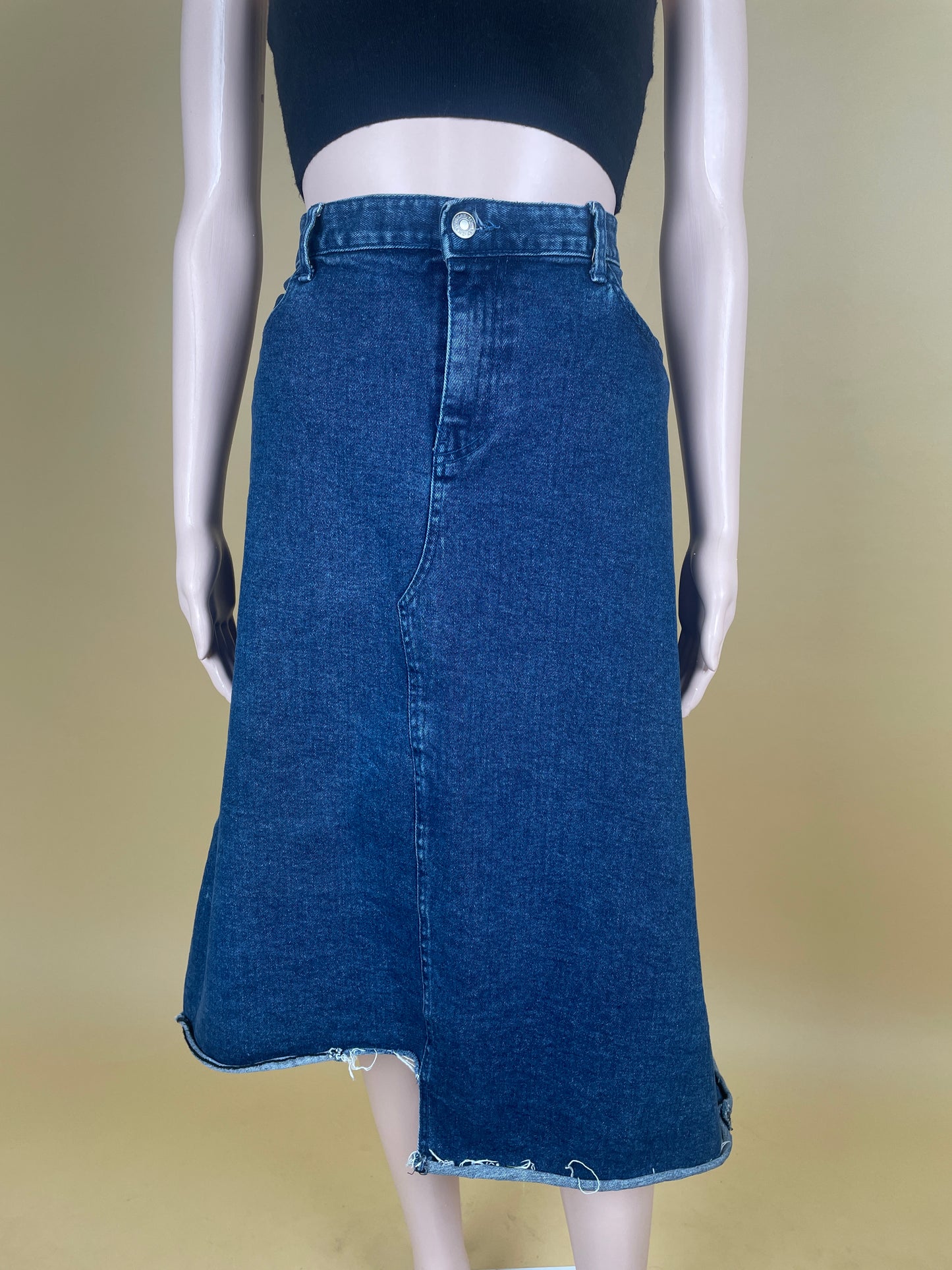 Long Denim Skirt 5002