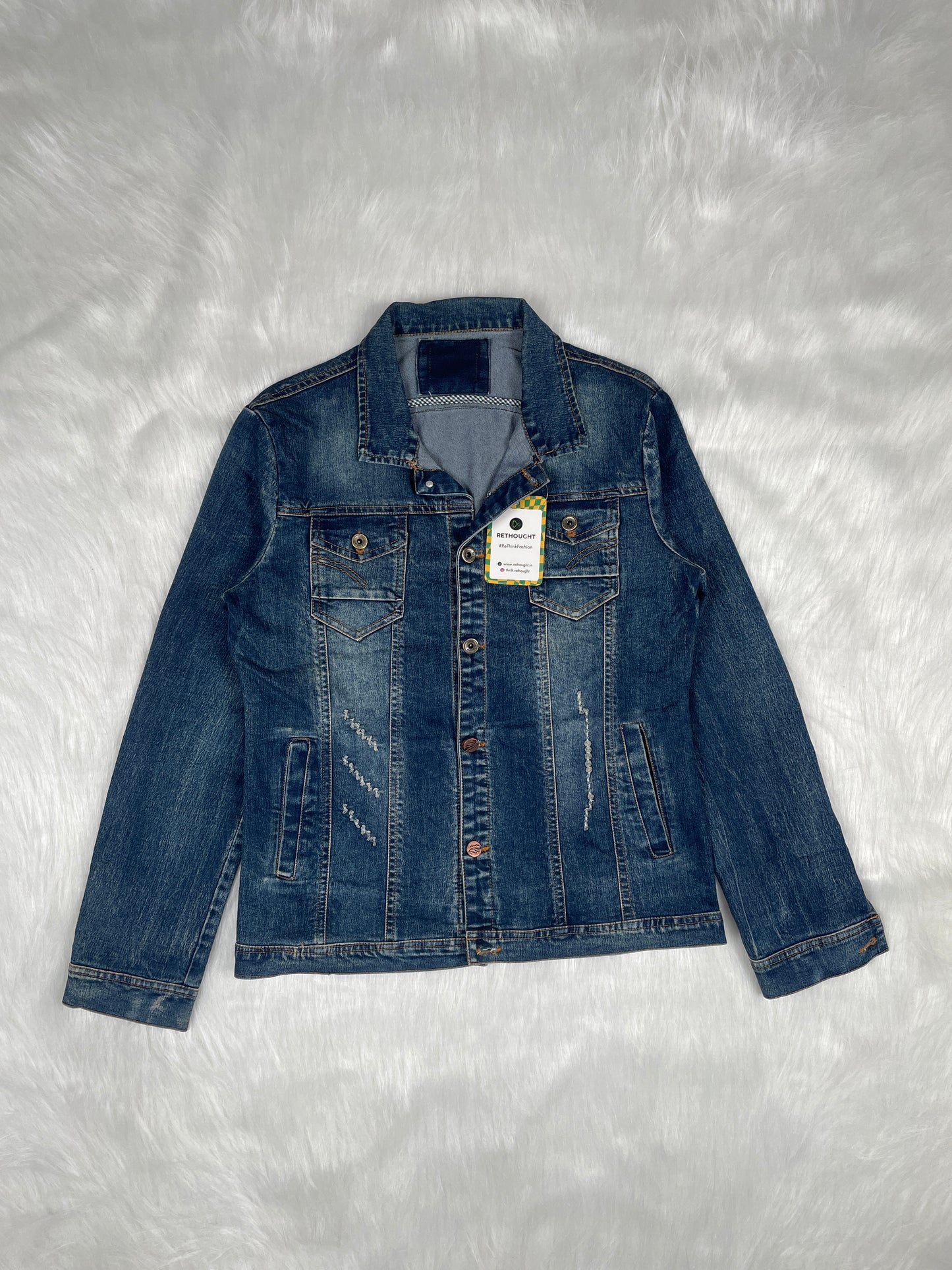 Thrifted Denim Jacket - Size L