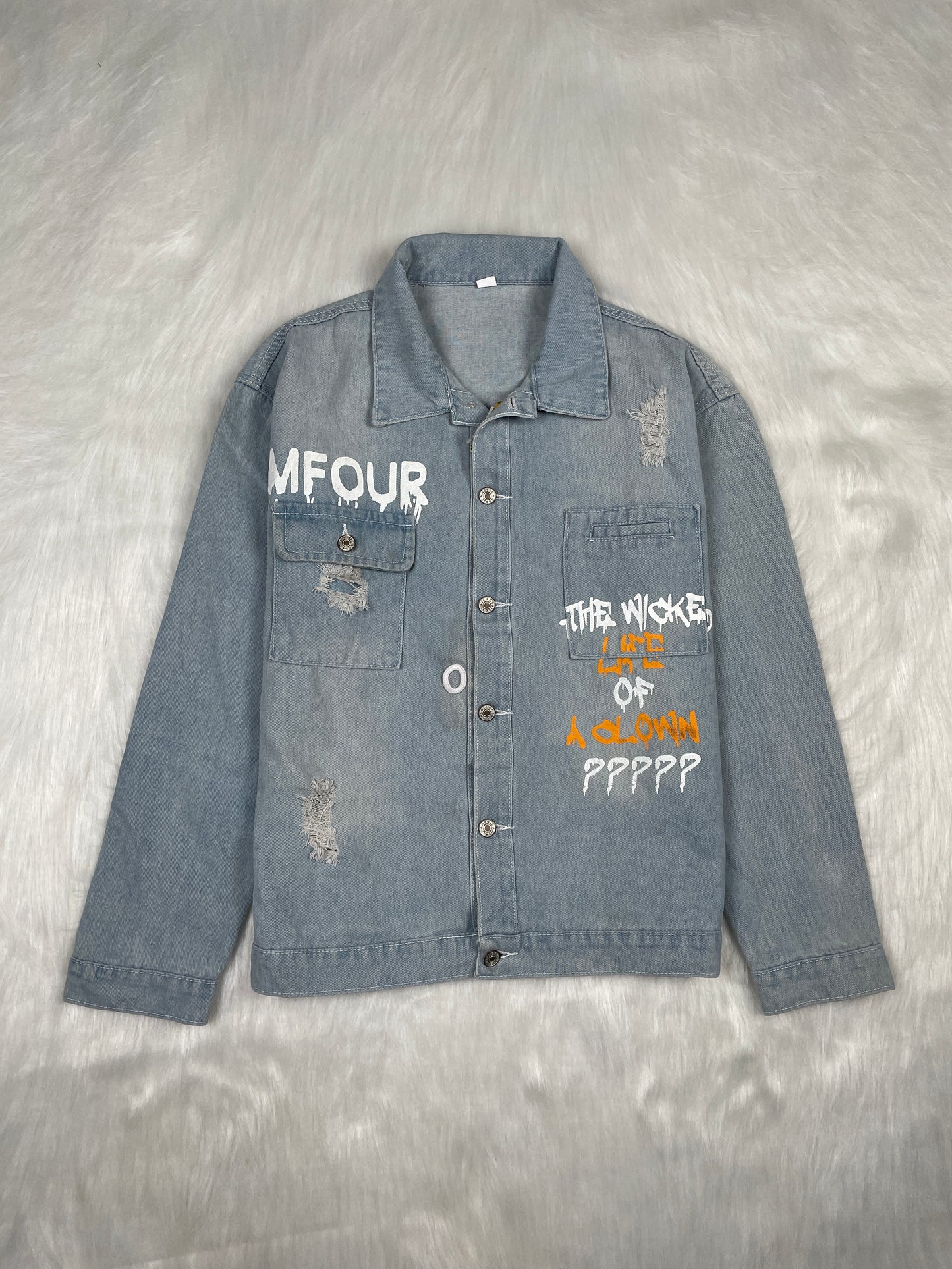 Thrifted Denim Jacket - Size XL