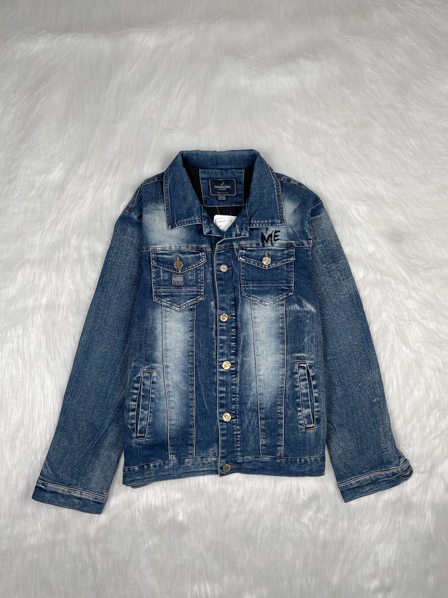 Thrifted Denim Jacket - Size L