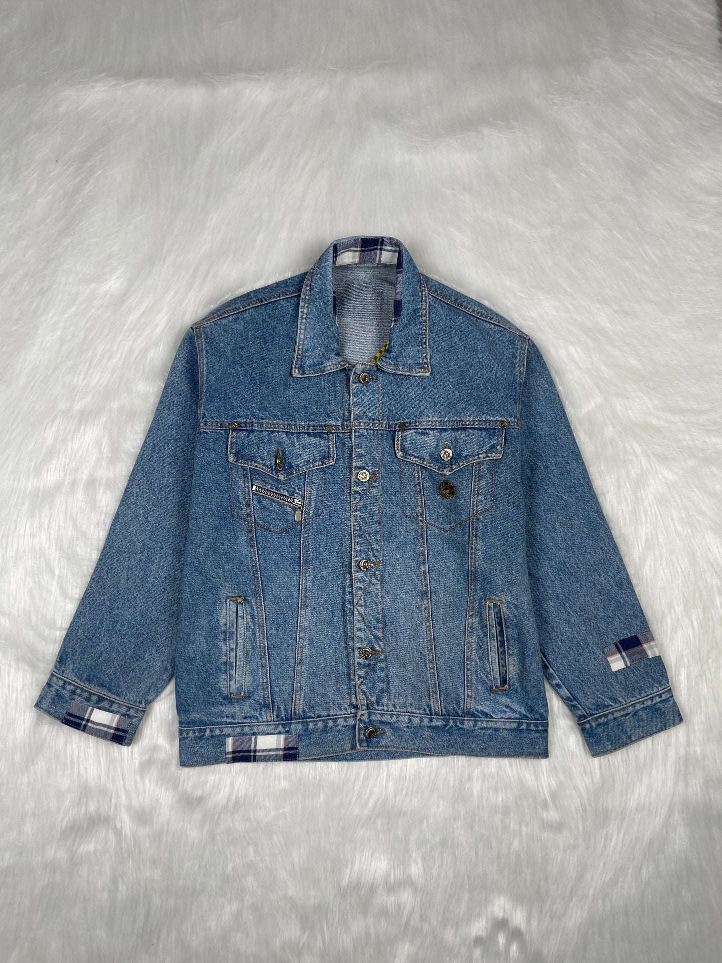 Thrifted Denim Jacket - Size XL