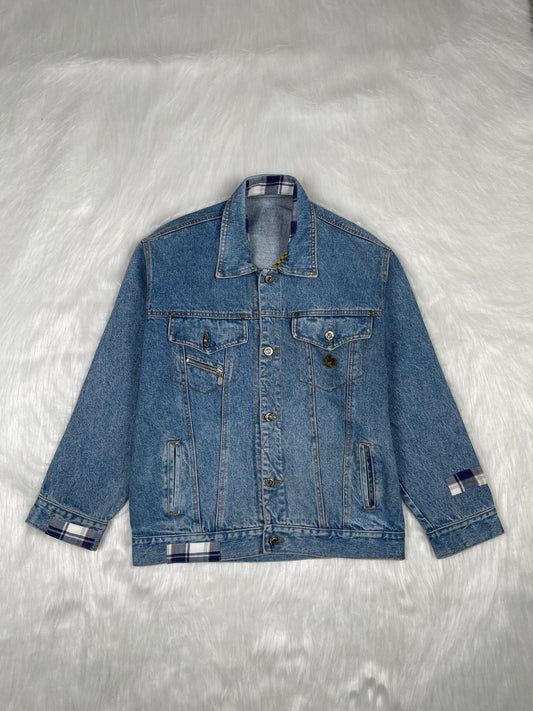 Thrifted Denim Jacket - Size XL